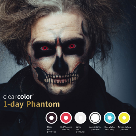 Clear color 1-Day Phantom (2 lenti a contatto giornaliere per scatola)